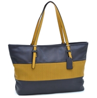 Grey and Yellow Tote