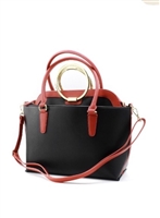 Black and Red Tote Handbag